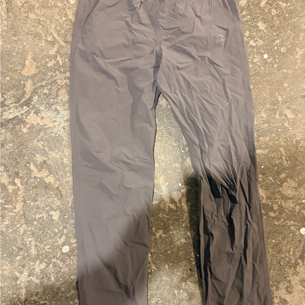 L.L. Bean Youth Charcoal pants with built in insect repellent technology